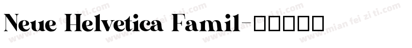 Neue Helvetica Famil字体转换